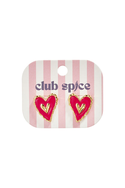 Stainless Steel Stud Earrings Heart Sweet Valentine's Day Romantic Series Women's jewelry