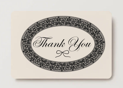 Lacey 'Thank you' postcard