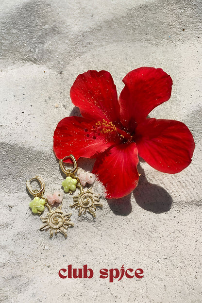 Stainless Steel Drop Earrings Flower Casual Holiday/Beach Romantic Series Women's jewelry