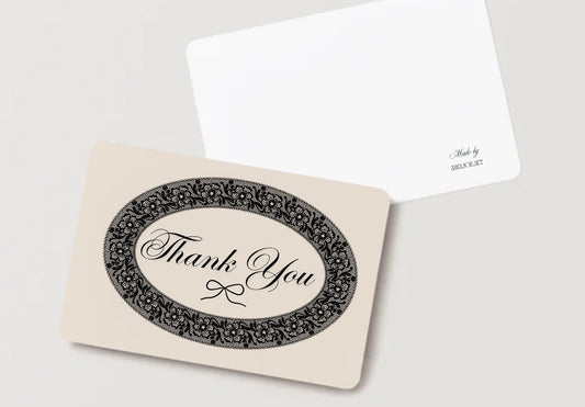 Lacey 'Thank you' postcard