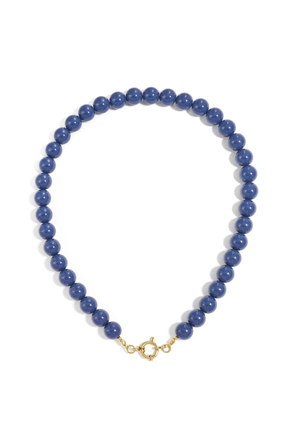 Beaded necklace with front closure - 12mm