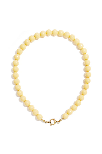 Beaded necklace with front closure - 12mm